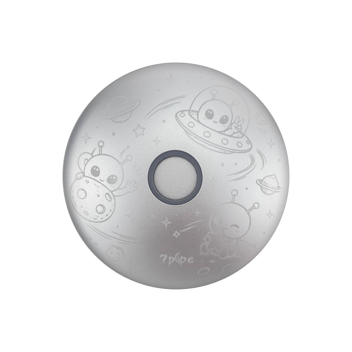 Top View of SUKA Orbit Alien Edition Pipe with Exclusive Alien Engraving and Circular Center Opening