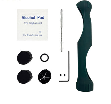 Twisty Glass Blunt Gen 2 Replacement Parts Kit with Silicone Sleeve, Protective Caps, O-Ring, Cleaning Brush and Maintenance Accessories